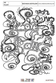 Zenteangle boyama sayfaları